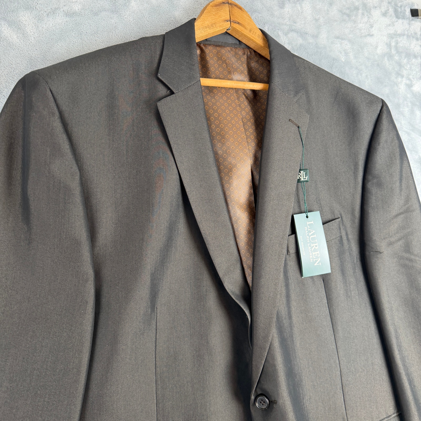 Lauren Ralph Lauren Leland Suit Jacket Blazer In Brown Mens Sz 50 Regular. Nwt
